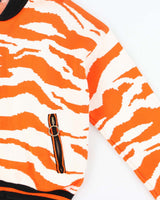 FW2015 Just Cavalli Animal Print Women's Heavyweight Boxy Bomber Jacket - XS