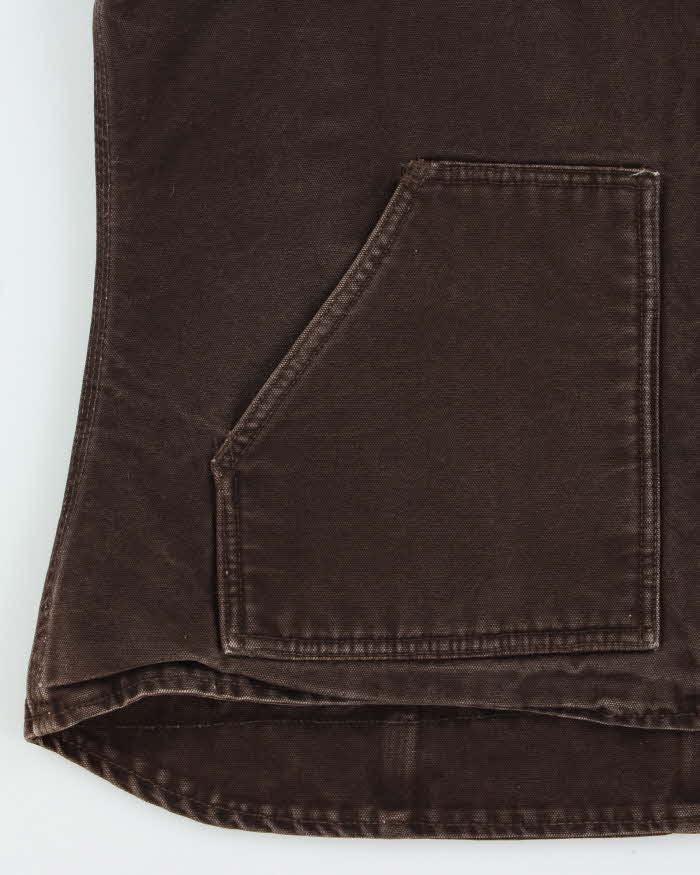 Vintage Y2K 00s Carhartt Sandstone Blanket Lined Women's Workwear Gilet - XL