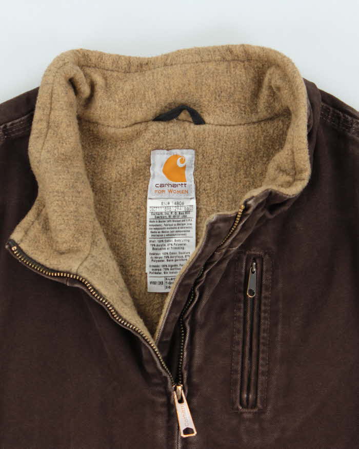 Vintage Y2K 00s Carhartt Sandstone Blanket Lined Women's Workwear Gilet - XL