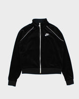 Vintage Nike Black Velour Women's Track Jacket - S