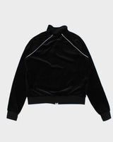 Vintage Nike Black Velour Women's Track Jacket - S