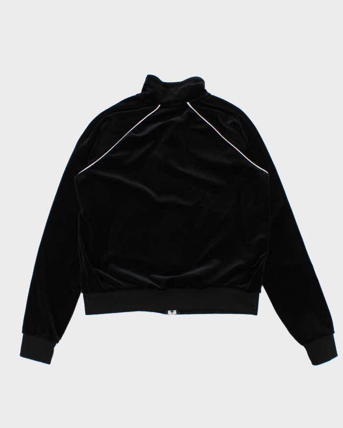 Vintage Nike Black Velour Women's Track Jacket - S