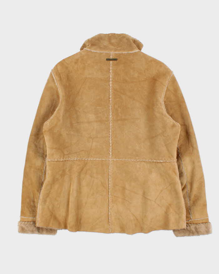 Vintage 00s Guess Suede Faux Fur Lined Jacket - L