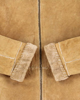 Vintage 00s Guess Suede Faux Fur Lined Jacket - L