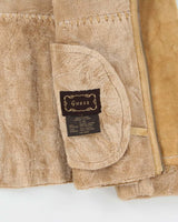 Vintage 00s Guess Suede Faux Fur Lined Jacket - L