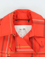 Vintage Coach Check Short Trench Jacket - S