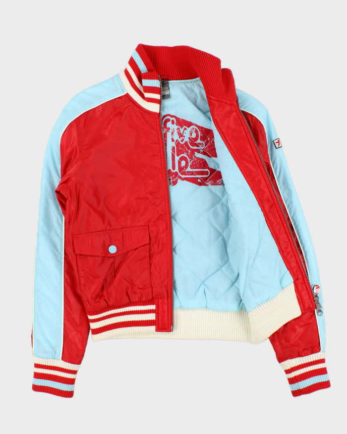 Vintage Y2K 00s 55DSL Diesel Women's Quilted Bomber Jacket - M