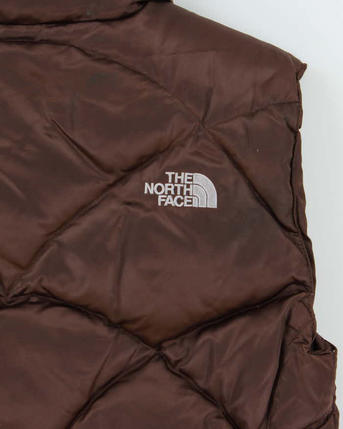 Vintage Y2K 00s The North Face 550 Women's Satin Quilted Down Fill Gilet - L