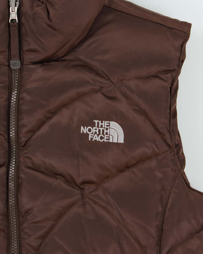 Vintage Y2K 00s The North Face 550 Women's Satin Quilted Down Fill Gilet - L