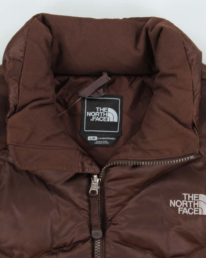 Vintage Y2K 00s The North Face 550 Women's Satin Quilted Down Fill Gilet - L