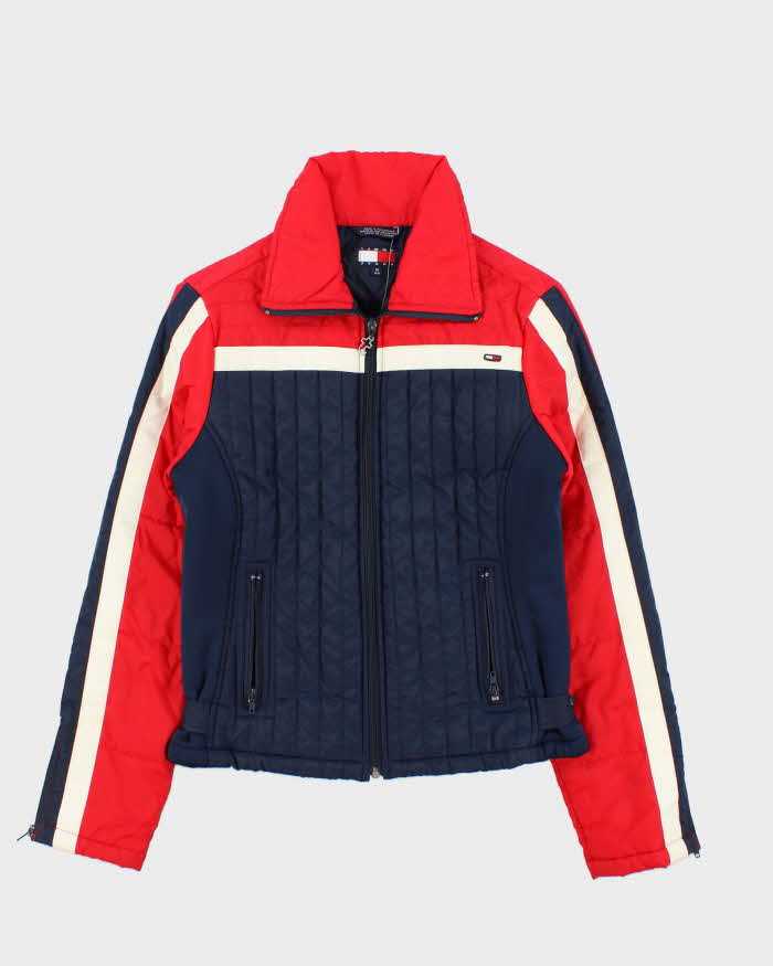 Vintage Y2K 00s Tommy Hilfiger Jeans Women's Ribbed Puffer Jacket - M