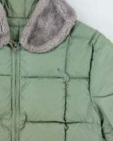 Vintage 1950s Alaska Sleeping Bag Co. Goose Filled Shearling Women's Puffer Jacket - L