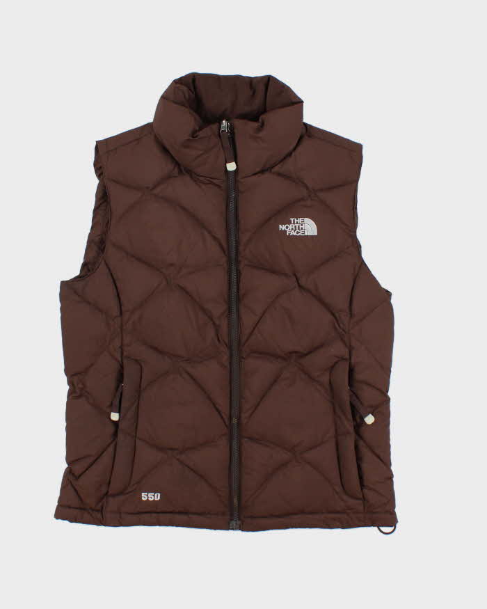 Vintage Y2K 00s The North Face Quilt 550 Down Fill Women's Puffer Gilet - S