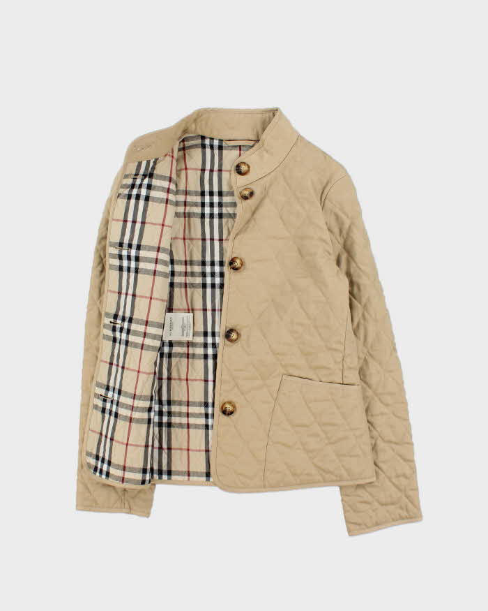 Vintage Y2K 00s Burberry Nova Check Lined Quilted Women's Jacket - XS