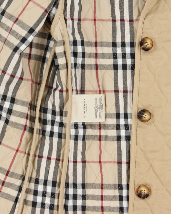 Vintage Y2K 00s Burberry Nova Check Lined Quilted Women's Jacket - XS