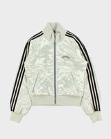 Vintage Y2K 00s Adidas Originals Quilted Satin Funnel Neck Women's Bomber Jacket - L