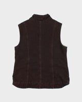 Vintage Carhartt Sherpa Lined Sandstone Canvas Women's Workwear Gilet - M