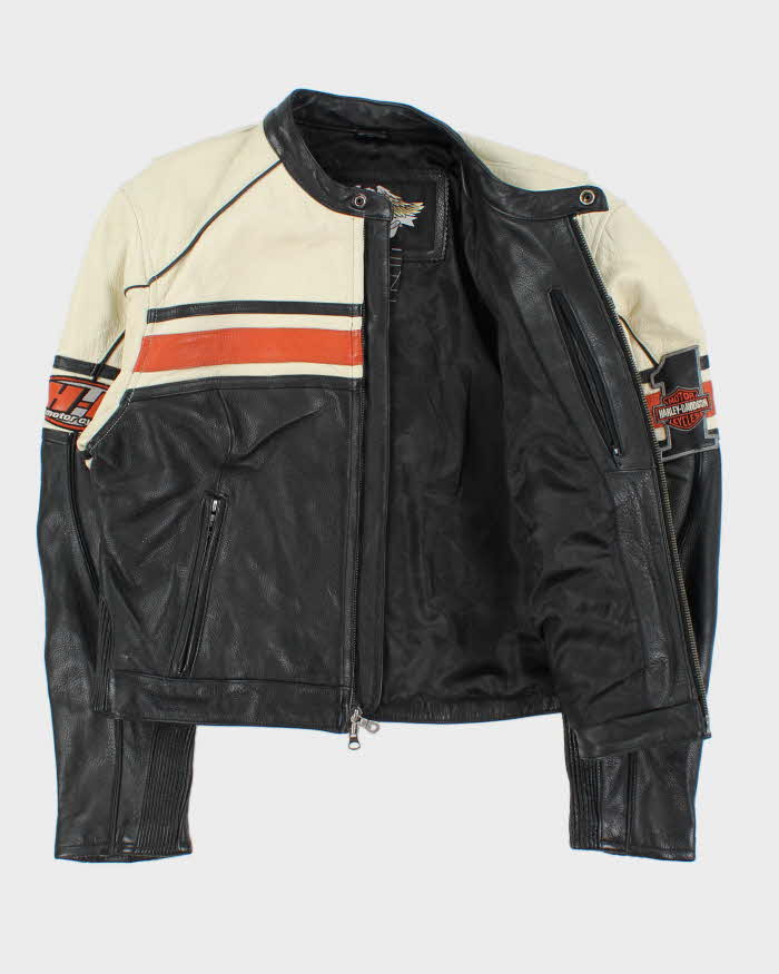 Vintage Y2K 00s Harley Davidson Cafe Racer Women's Biker Jacket - XL