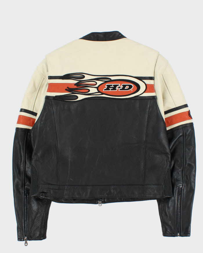 Vintage Y2K 00s Harley Davidson Cafe Racer Women's Biker Jacket - XL