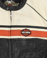 Vintage Y2K 00s Harley Davidson Cafe Racer Women's Biker Jacket - XL
