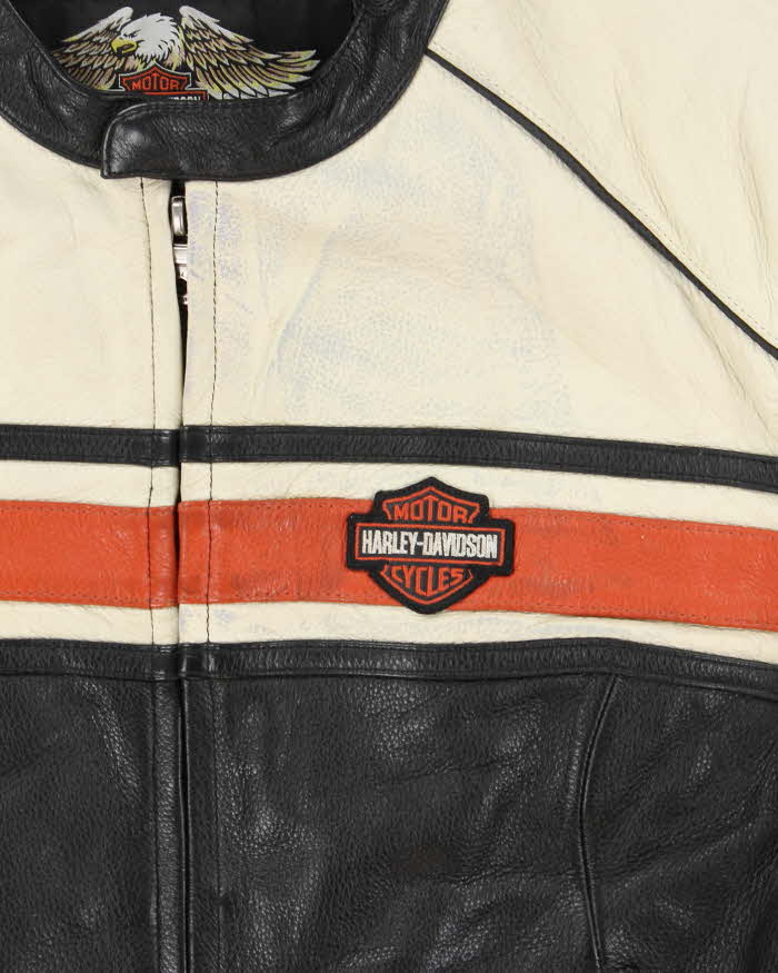 Vintage Y2K 00s Harley Davidson Cafe Racer Women's Biker Jacket - XL