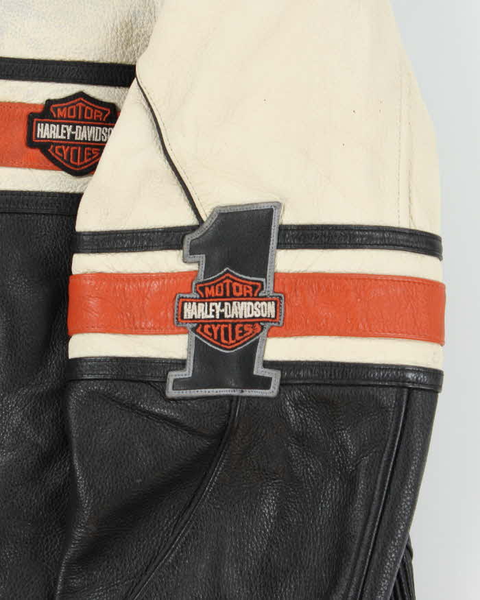 Vintage Y2K 00s Harley Davidson Cafe Racer Women's Biker Jacket - XL
