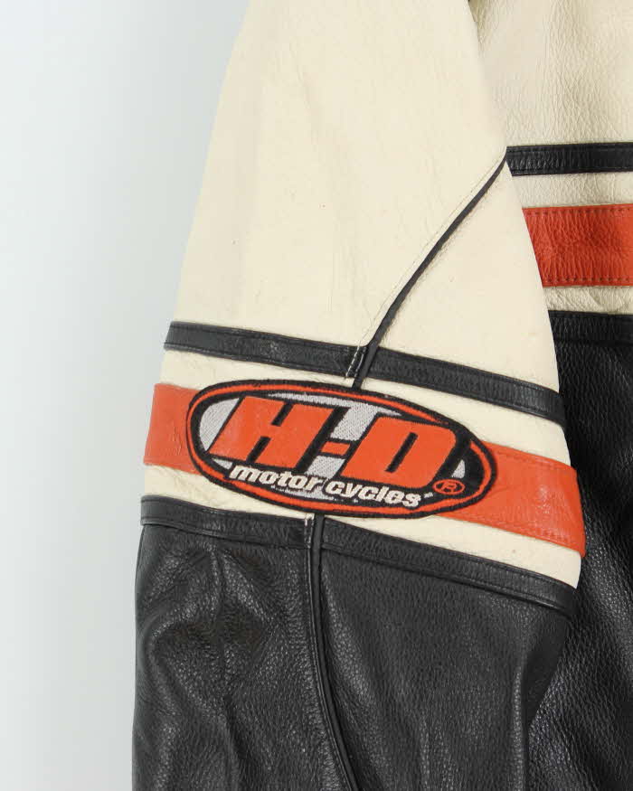 Vintage Y2K 00s Harley Davidson Cafe Racer Women's Biker Jacket - XL