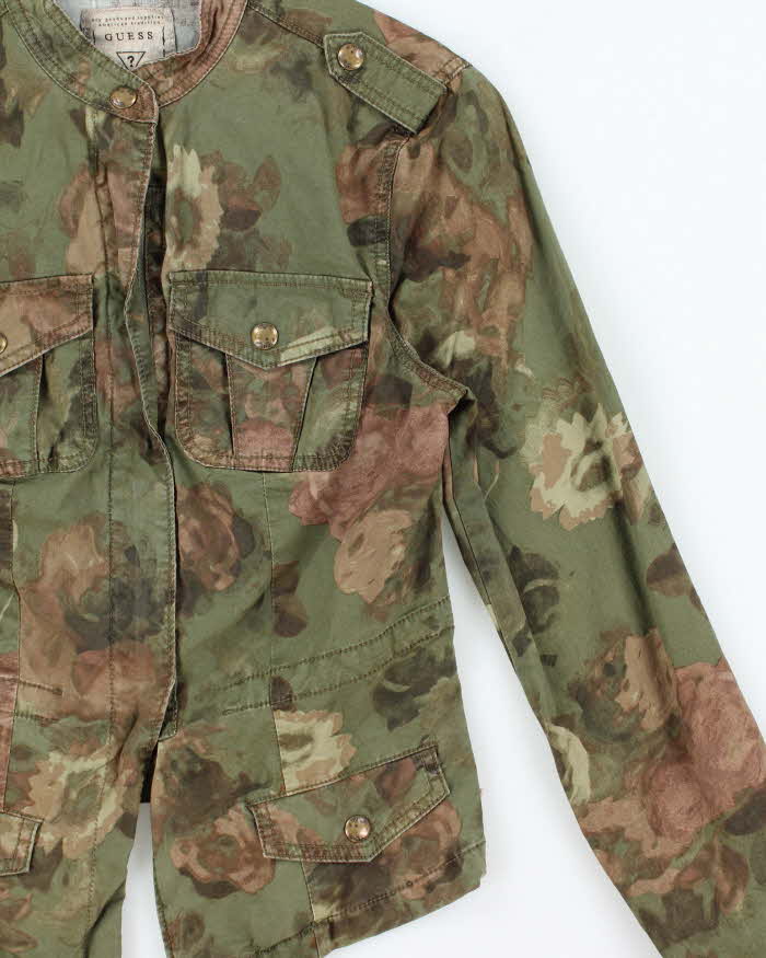 Vintage Y2k 00s Guess Camouflage Lightweight Jacket - S