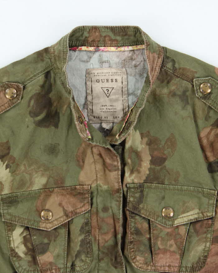 Vintage Y2k 00s Guess Camouflage Lightweight Jacket - S