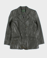 Vintage Danier Green Leather Jacket - S