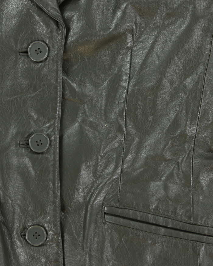 Vintage Danier Green Leather Jacket - S