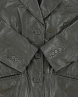 Vintage Danier Green Leather Jacket - S