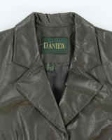Vintage Danier Green Leather Jacket - S