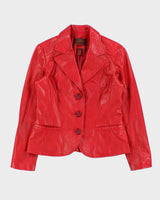 Vintage Danier Red Leather Jacket - M