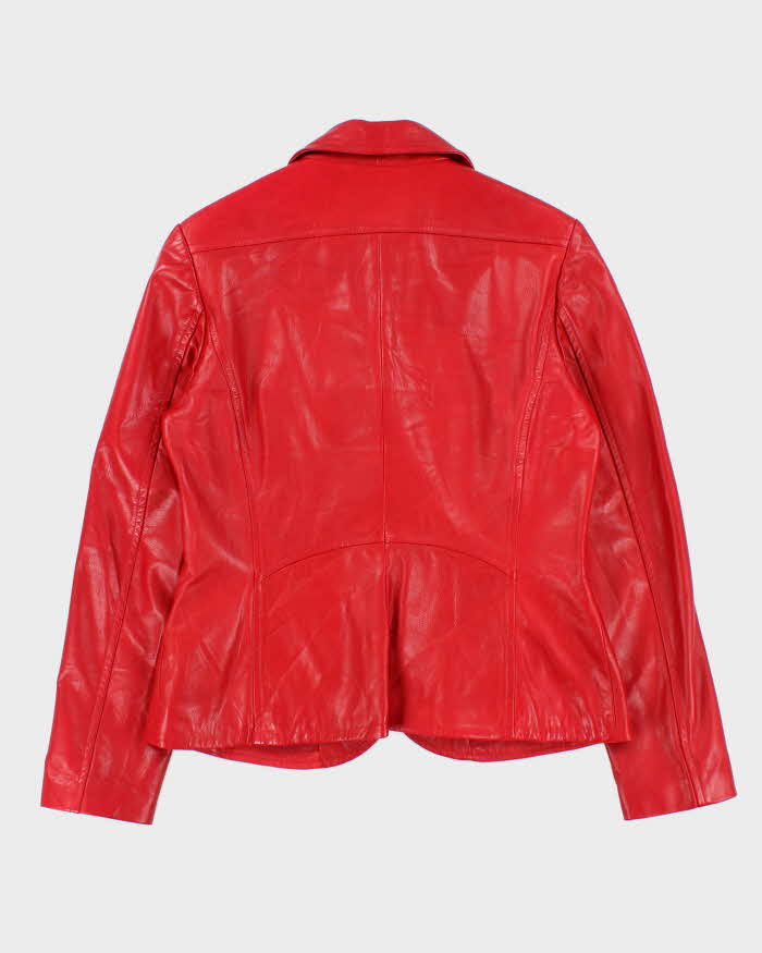 Vintage Danier Red Leather Jacket - M
