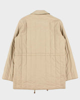 Vintage 1990s Aquascutum Women's Quilted Showerproof House Check Lined Jacket - M