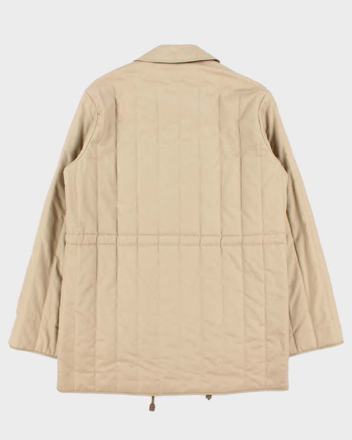 Vintage 1990s Aquascutum Women's Quilted Showerproof House Check Lined Jacket - M