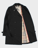 Vintage Y2K 00s Burberry Kensington Made In England Double Breasted Women's Trench Coat - S