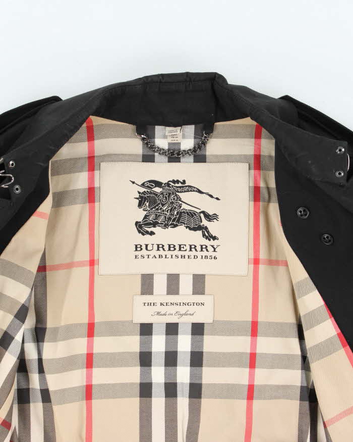 Vintage Y2K 00s Burberry Kensington Made In England Double Breasted Women's Trench Coat - S