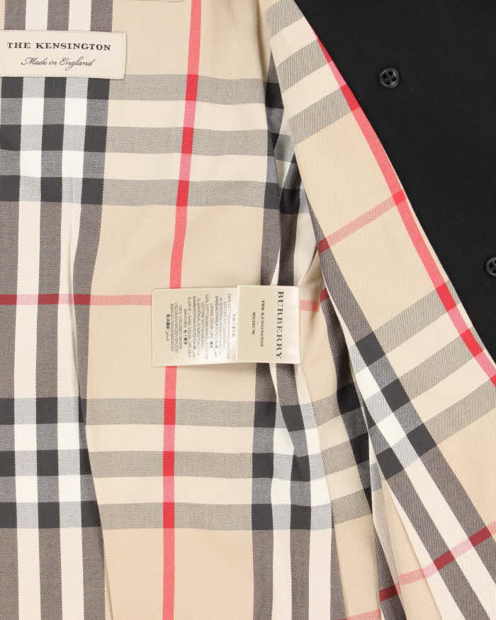 Vintage Y2K 00s Burberry Kensington Made In England Double Breasted Women's Trench Coat - S