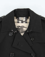 Vintage Y2K 00s Burberry Kensington Made In England Double Breasted Women's Trench Coat - S