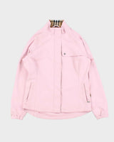 Vintage Y2k 00s Burberry Golf Baby Pink Waterproof Jacket - S