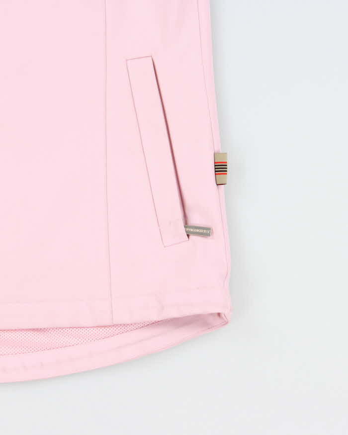 Vintage Y2k 00s Burberry Golf Baby Pink Waterproof Jacket - S