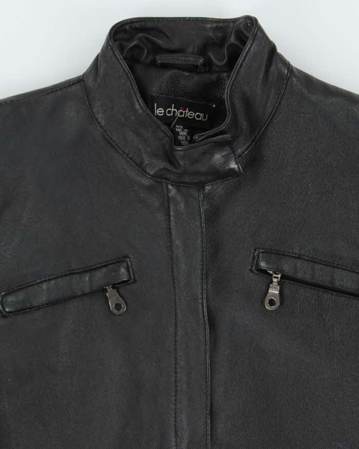 Vintage Y2k 00s Le Chateau Leather Jacket - M