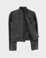 Vintage Y2k 00s Le Chateau Leather Jacket - M