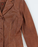 Vintage Y2k 00s Danier Lightweight Leather Jacket - XS