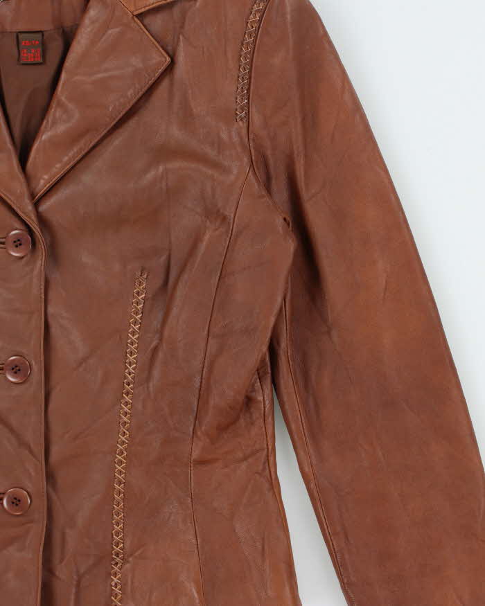 Vintage Y2k 00s Danier Lightweight Leather Jacket - XS