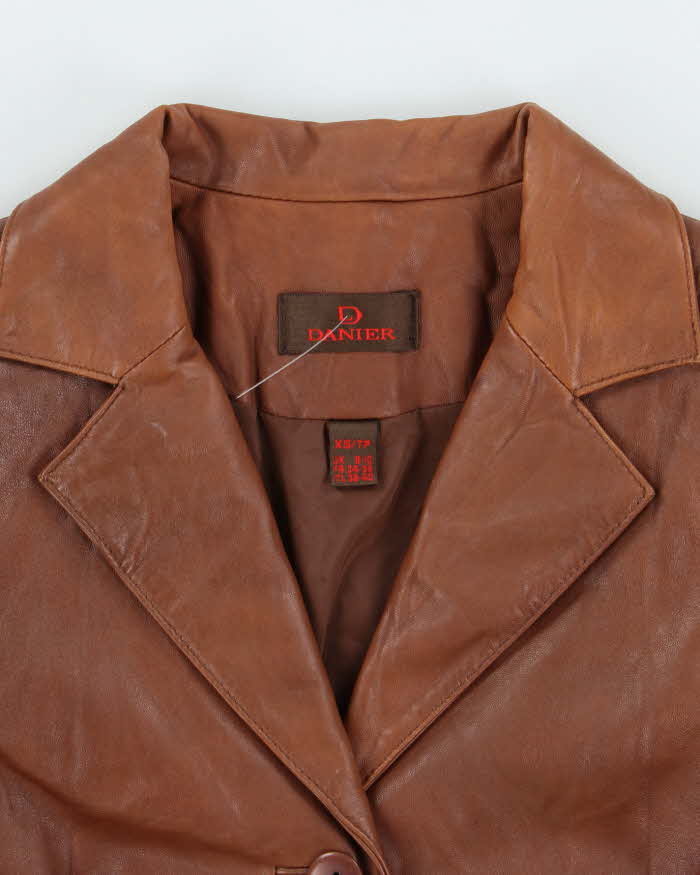 Vintage Y2k 00s Danier Lightweight Leather Jacket - XS