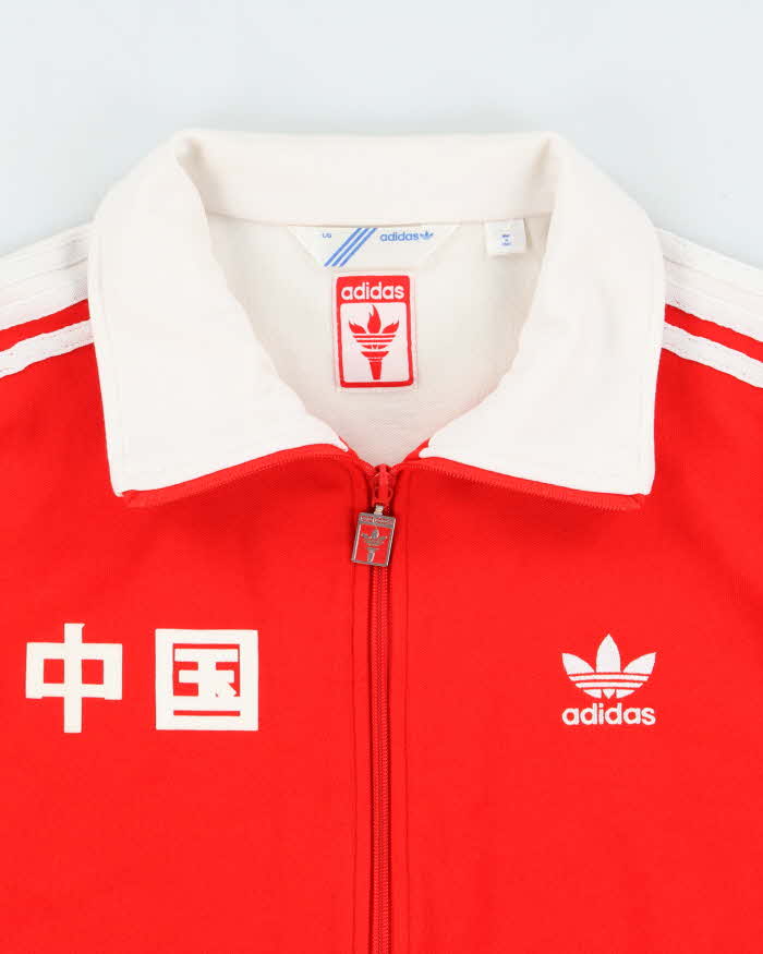 Vintage Y2K 2008 Women's Adidas Originals Beijing Olympics Team China Track Jacket - L