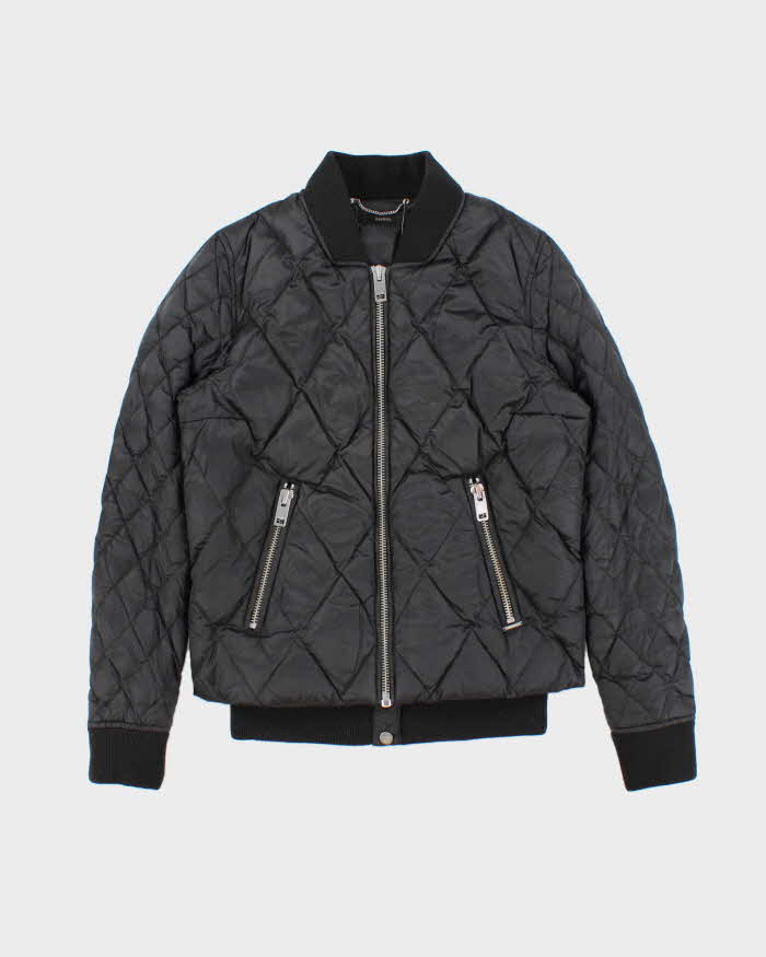 Vintage Y2K 00s Diesel Women's Quilted Puffer Bomber Jacket - XS